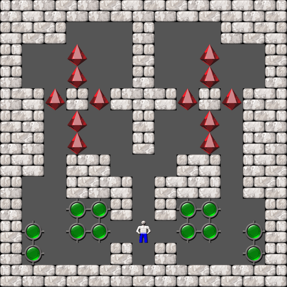 Сокобан Cubes & Tubes уровень 20
